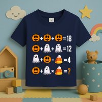 Halloween Order Of Operations Quiz Math Teacher Pumpkin Toddler T-Shirt