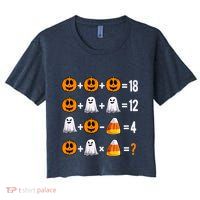 Halloween Order Of Operations Quiz Math Teacher Pumpkin Crop Top