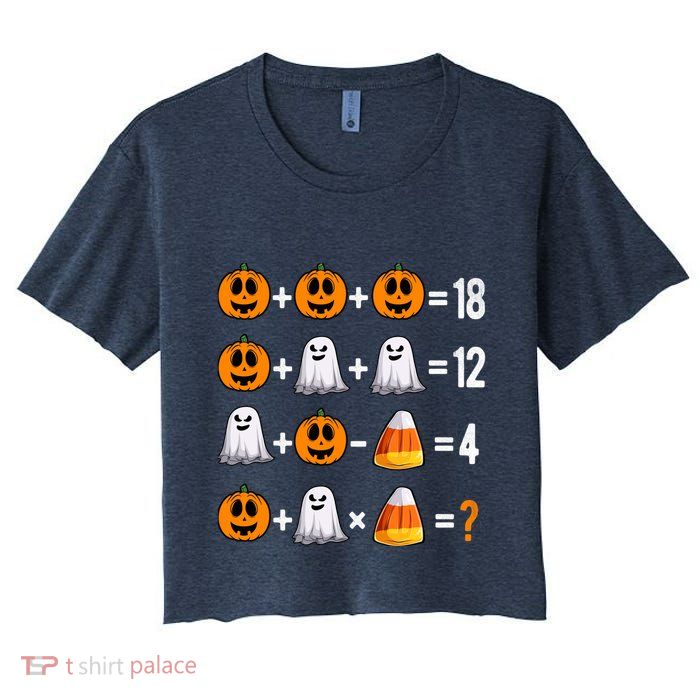 Halloween Order Of Operations Quiz Math Teacher Pumpkin Crop Top