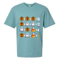 Halloween Order Of Operations Quiz Math Teacher Pumpkin Sueded Cloud Jersey T-Shirt