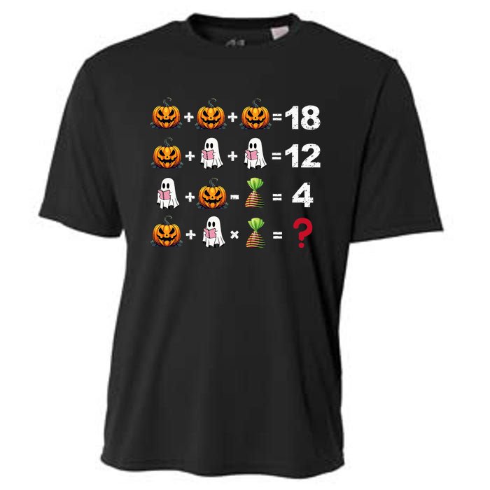 Halloween Order Of Operations Math Halloween Teacher Pumpkin Cooling Performance Crew T-Shirt