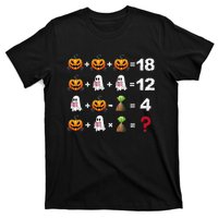 Halloween Order Of Operations Math Halloween Teacher Pumpkin T-Shirt