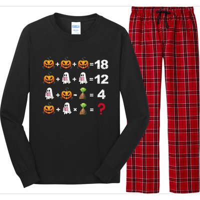 Halloween Order Of Operations Math Halloween Teacher Pumpkin Long Sleeve Pajama Set