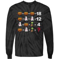 Halloween Order Of Operations Math Halloween Teacher Pumpkin Tie-Dye Long Sleeve Shirt