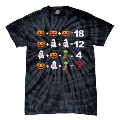 Halloween Order Of Operations Math Halloween Teacher Pumpkin Tie-Dye T-Shirt