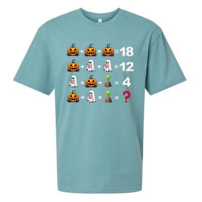 Halloween Order Of Operations Math Halloween Teacher Pumpkin Sueded Cloud Jersey T-Shirt