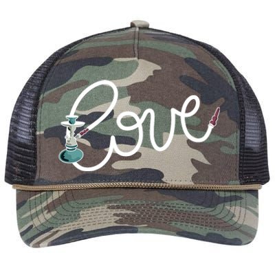 Hookah Love Retro Rope Trucker Hat Cap