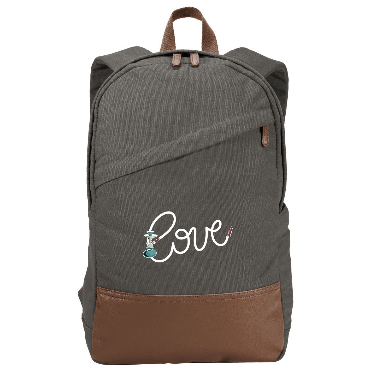 Hookah Love Cotton Canvas Backpack