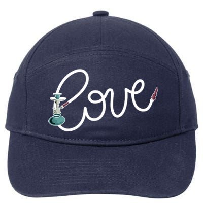 Hookah Love 7-Panel Snapback Hat