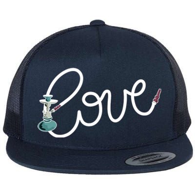 Hookah Love Flat Bill Trucker Hat