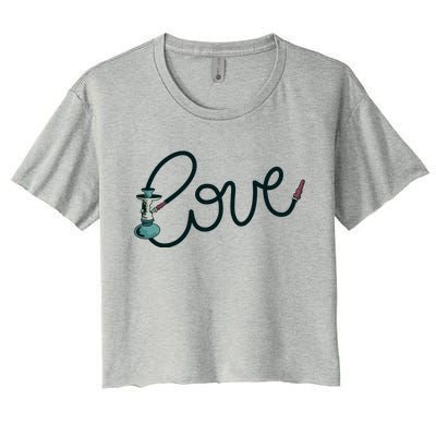 Hookah Love Women's Crop Top Tee