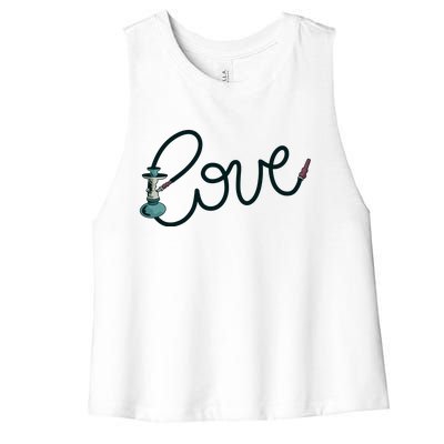 Hookah Love Women's Racerback Cropped Tank