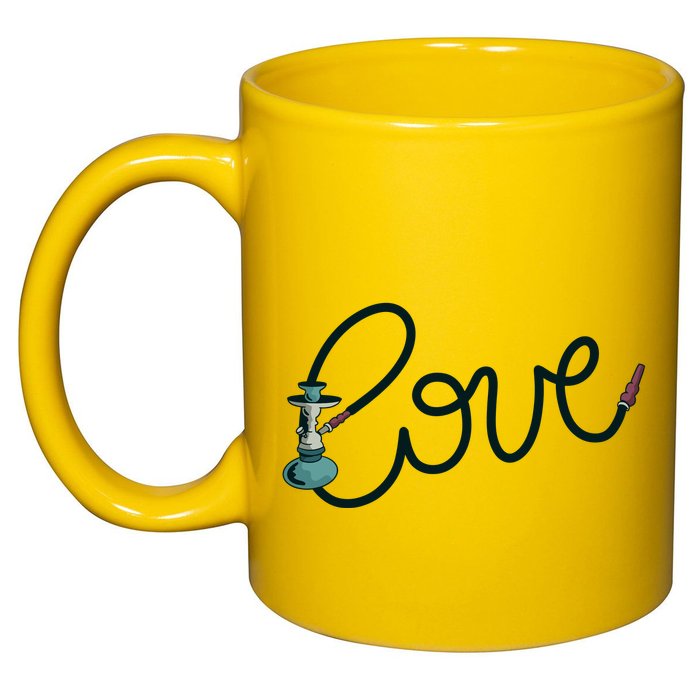 Hookah Love 11oz C Handle Ceramic Mug