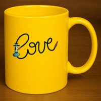 Hookah Love 11oz C Handle Ceramic Mug
