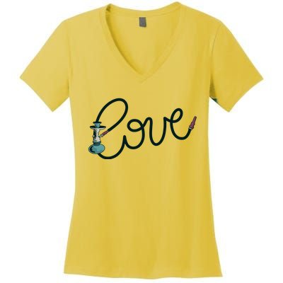 Hookah Love Women's V-Neck T-Shirt