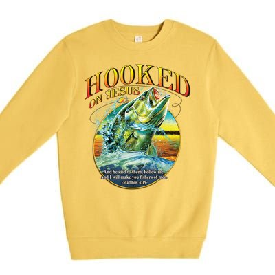 Hooked On Jesus Premium Crewneck Sweatshirt