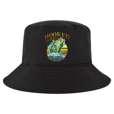 Hooked On Jesus Cool Comfort Performance Bucket Hat