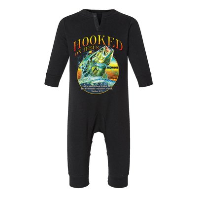 Hooked On Jesus Infant Fleece One Piece