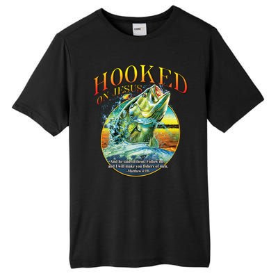 Hooked On Jesus Tall Fusion ChromaSoft Performance T-Shirt