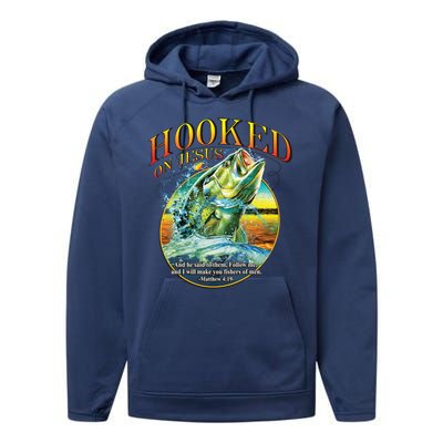 Hooked On Jesus Performance Fleece Hoodie