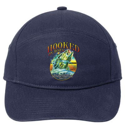 Hooked On Jesus 7-Panel Snapback Hat