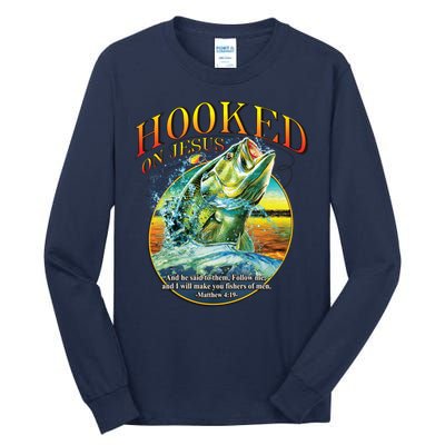 Hooked On Jesus Tall Long Sleeve T-Shirt