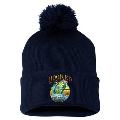 Hooked On Jesus Pom Pom 12in Knit Beanie