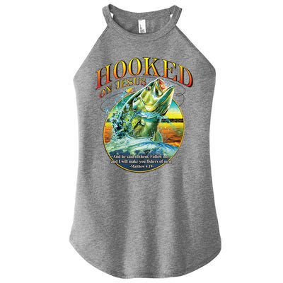 Hooked On Jesus Women’s Perfect Tri Rocker Tank