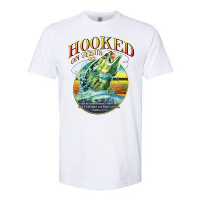 Hooked On Jesus Softstyle CVC T-Shirt