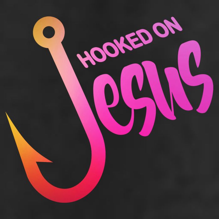 Hooked On Jesus Fish Hook Cool Comfort Performance Bucket Hat