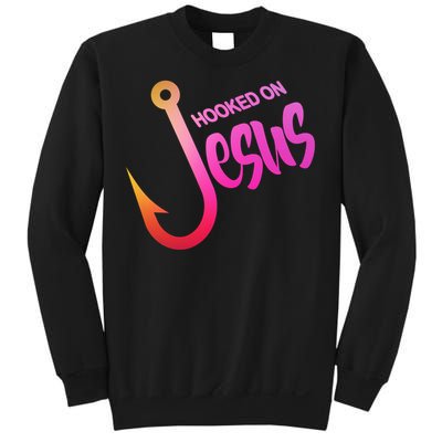 Hooked On Jesus Fish Hook Sweatshirt