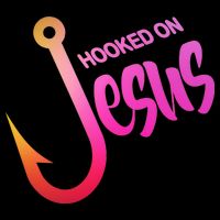 Hooked On Jesus Fish Hook T-Shirt