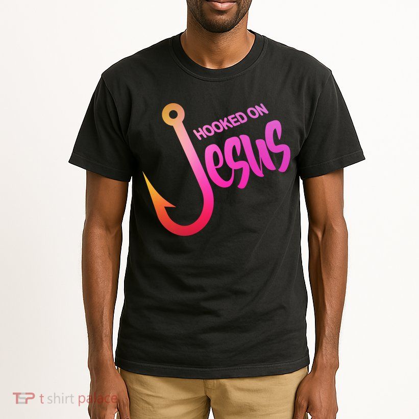 Hooked On Jesus Fish Hook Tall T-Shirt