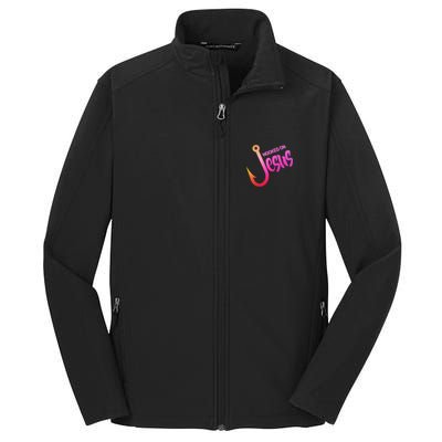 Hooked On Jesus Fish Hook Core Soft Shell Jacket