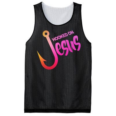 Hooked On Jesus Fish Hook Mesh Reversible Basketball Jersey Tank