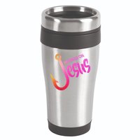 Hooked On Jesus Fish Hook 16oz Travel Tumbler