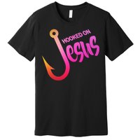 Hooked On Jesus Fish Hook Premium T-Shirt