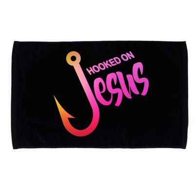 Hooked On Jesus Fish Hook Microfiber Hand Towel