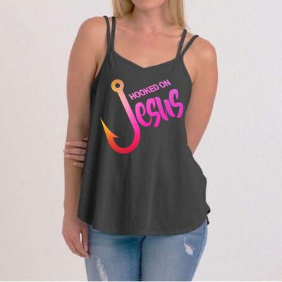 Hooked On Jesus Fish Hook Women's Strappy Tank