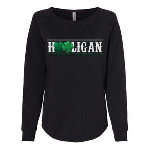 Hooligan Irish Clover St. Patrick's Day Womens California Wash Sweatshirt