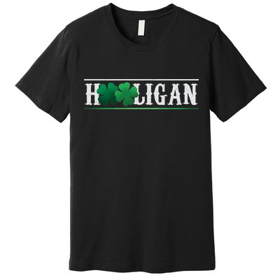Hooligan Irish Clover St. Patrick's Day Premium T-Shirt