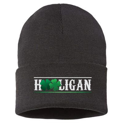 Hooligan Irish Clover St. Patrick's Day Sustainable Knit Beanie