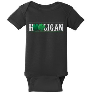 Hooligan Irish Clover St. Patrick's Day Baby Bodysuit