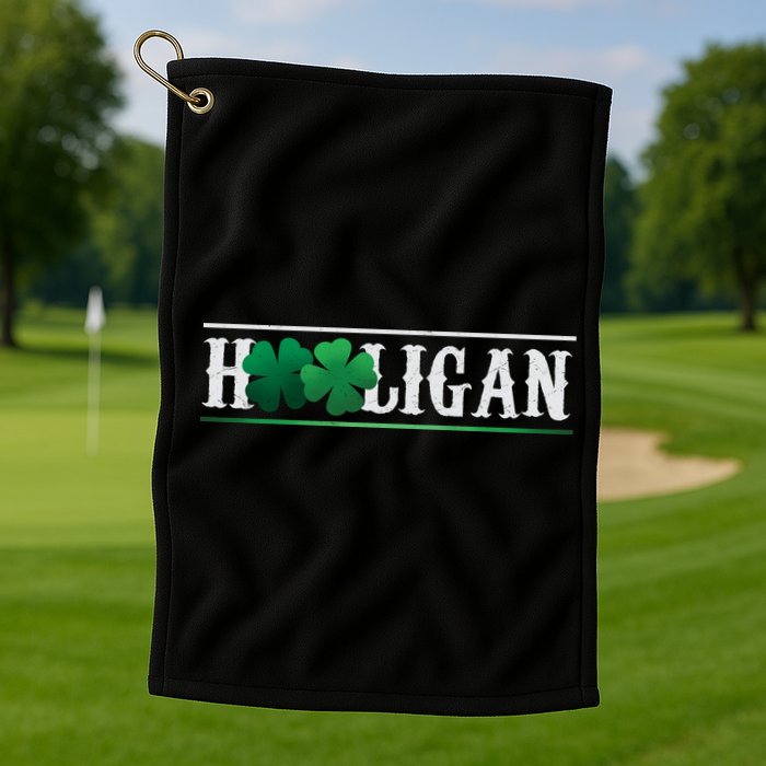 Hooligan Irish Clover St. Patrick's Day Golf Towel