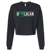 Hooligan Irish Clover St. Patrick's Day Cropped Pullover Crew