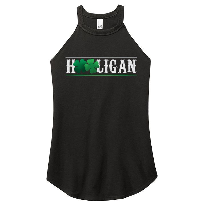 Hooligan Irish Clover St. Patrick's Day Women's Perfect Tri Rocker Tank