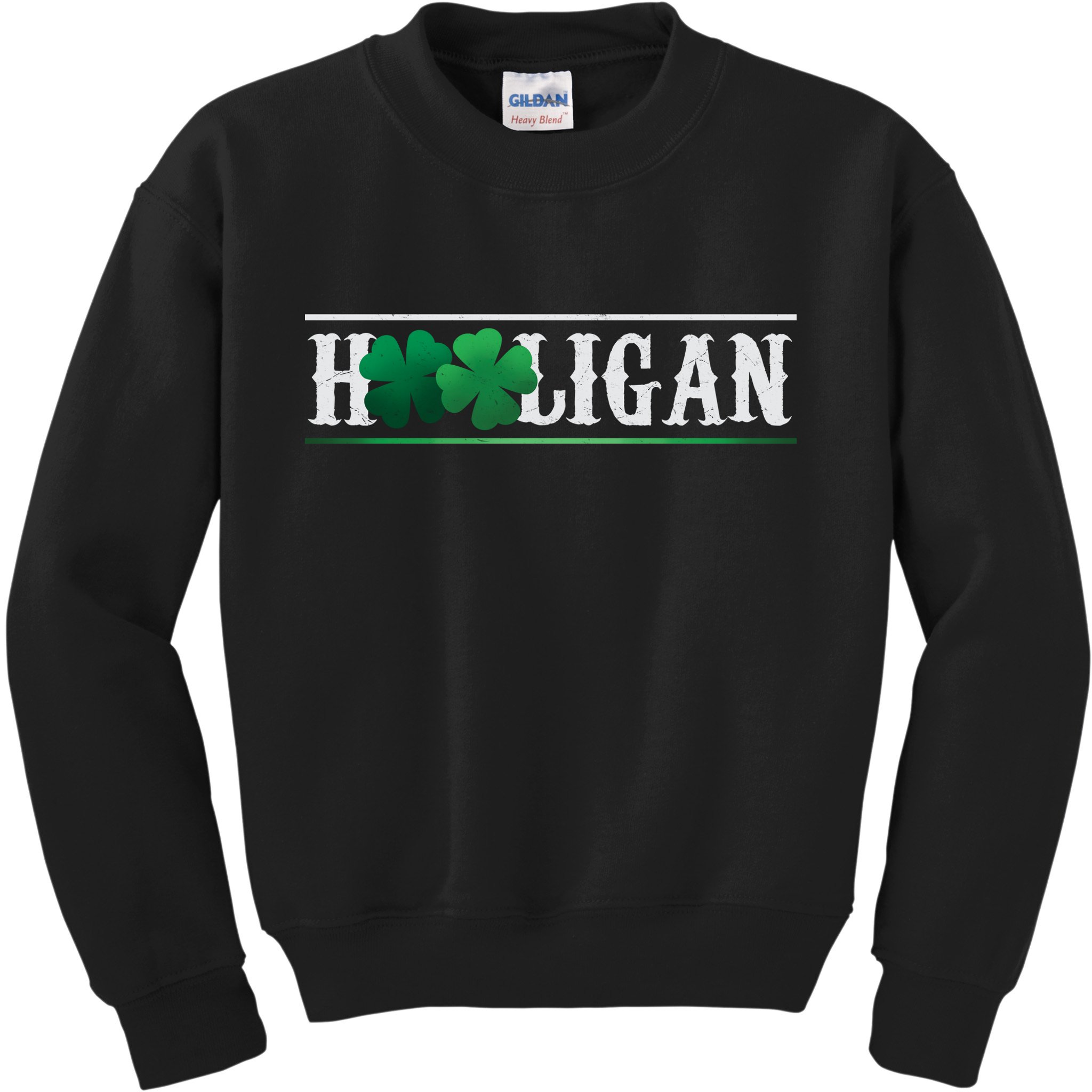 Hooligan Irish Clover St. Patrick's Day Kids Sweatshirt