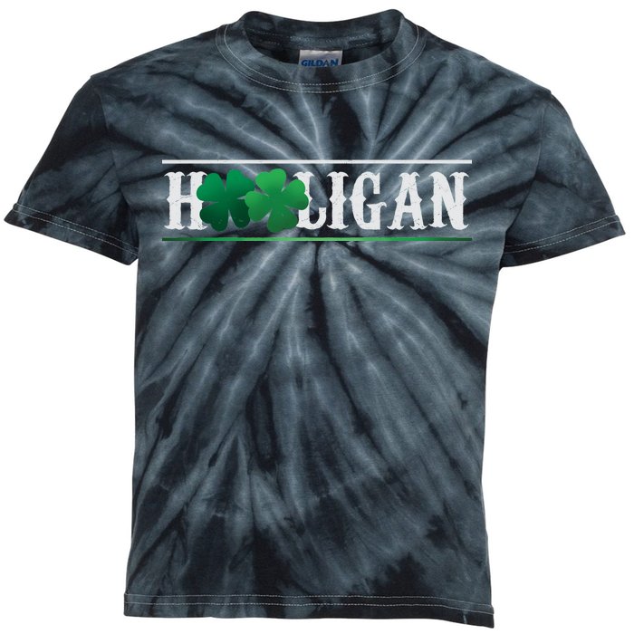 Hooligan Irish Clover St. Patrick's Day Kids Tie-Dye T-Shirt