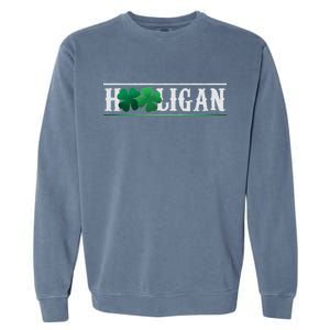 Hooligan Irish Clover St. Patrick's Day Garment-Dyed Sweatshirt