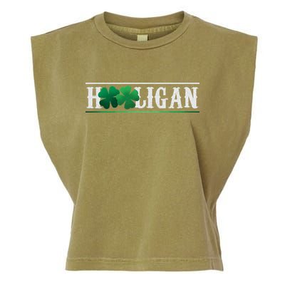 Hooligan Irish Clover St. Patrick's Day Garment-Dyed Women's Muscle Tee